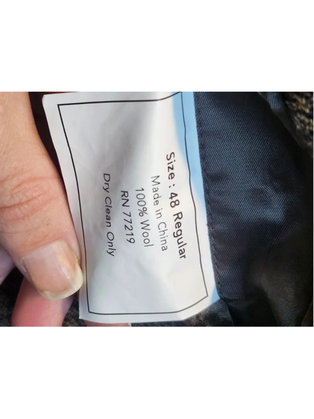 Men's Joseph & Feiss Sport Coat Blazer 48R Brown Black Wool